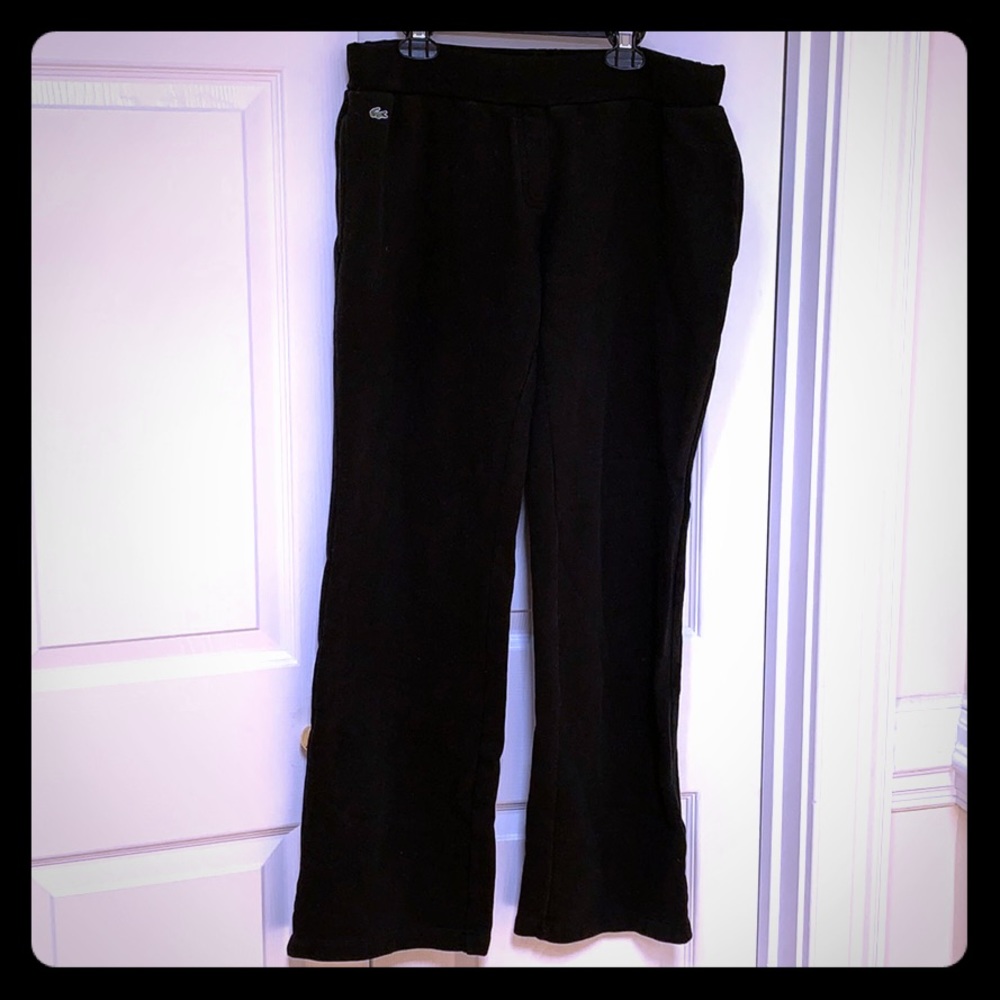 Black Lacoste sweatpants